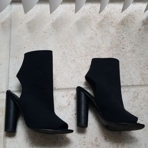 Steve Madden Peeptoe Sock Booties